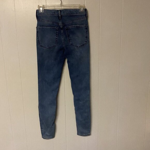 Free People Jeans Light Wash OB754010R Womens Sz 25R Destroyed Skinny Pant NWT - Picture 8 of 9